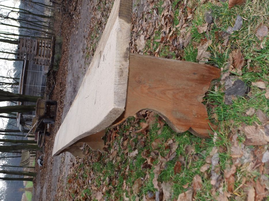 Długa 5m stara ławka z wiejskiej chaty