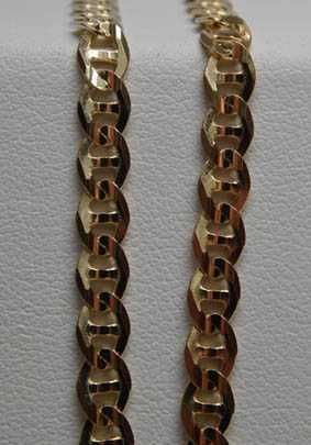 Złoty łańcuszek wzór Gucci 55 cm. 3,5 mm.