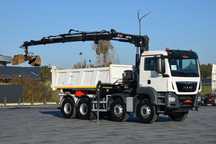 MAN TGS 35.420 / 8x4 / EURO 6 / UDT / HDS HIAB X-DUO 148 B-3 / ROTATOR / CHWYTAK / WYSUW x3 / STEROWANIE x3 / WZMOCNIONA RAMA / WYWROTKA / HYDROBURTA / AUTOMAT / KAMERA COFANIA / 2018 / NISKI PRZEBIEG / SPROWADZONY  / Tanie Szybkie Finansowanie Zgoda od Z