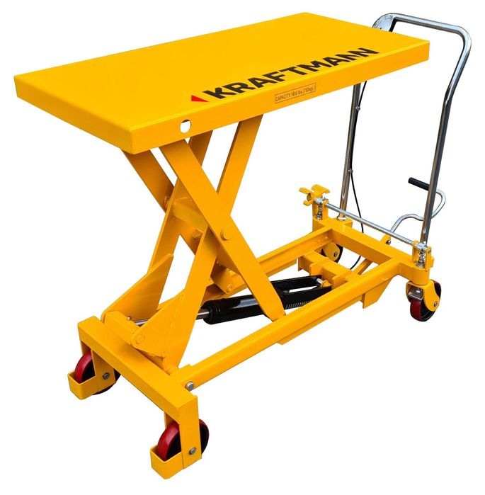 WÓZEK Nożycowy platformowy PODNOŚNY STÓŁ hydrauliczny 100x51cm 750kg