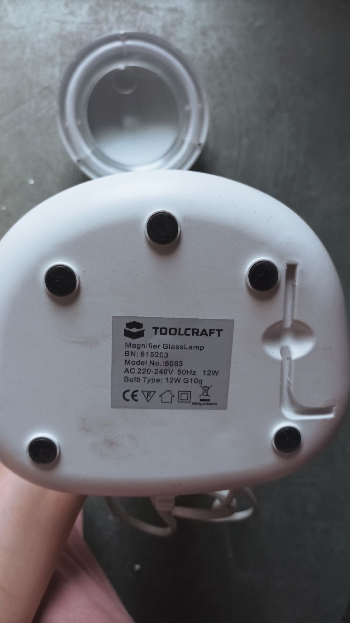 Toolcraft Lampa ze szkłem powiększającym