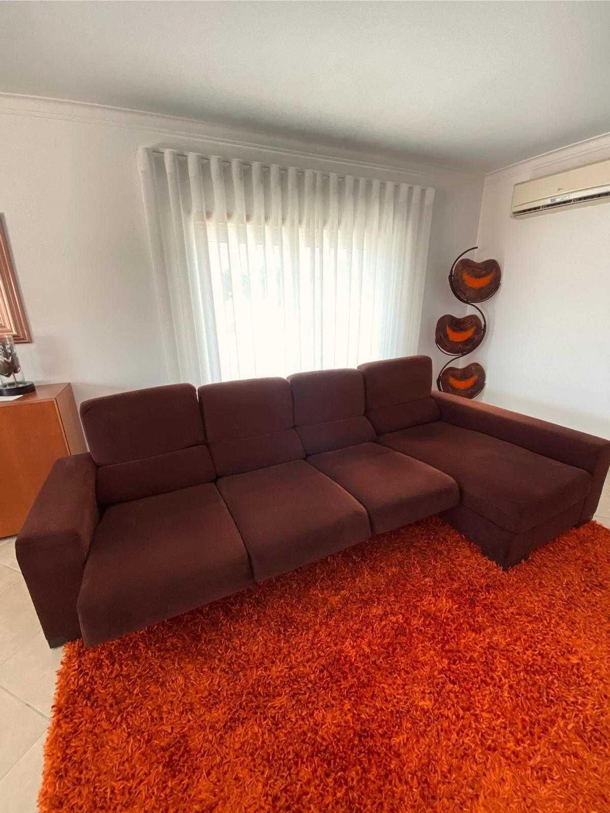 Sofá 3 lugares + Chaise Longue
