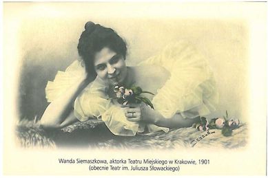 Teatr Słowackiego Wanda Siemaszkowa 1901 rok