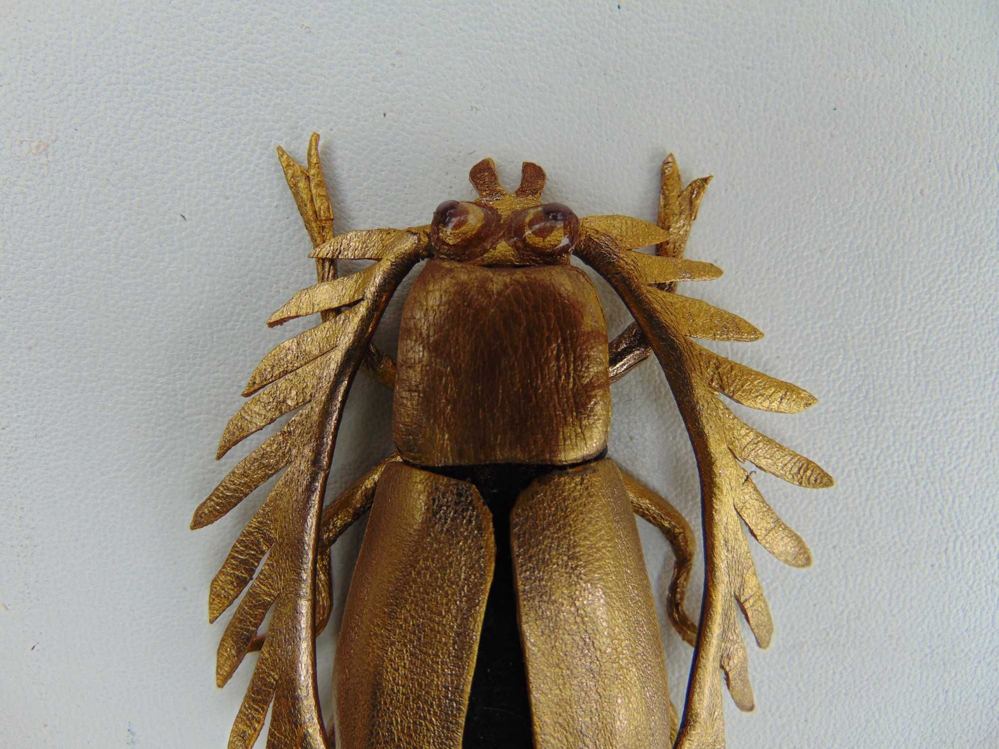 Broszka chrząszcz złoto biżuteria chrząszcz pin torba dekoracyjna