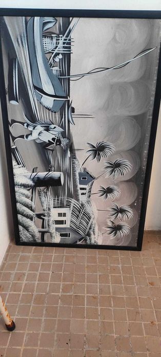Quadro parede preto e branco