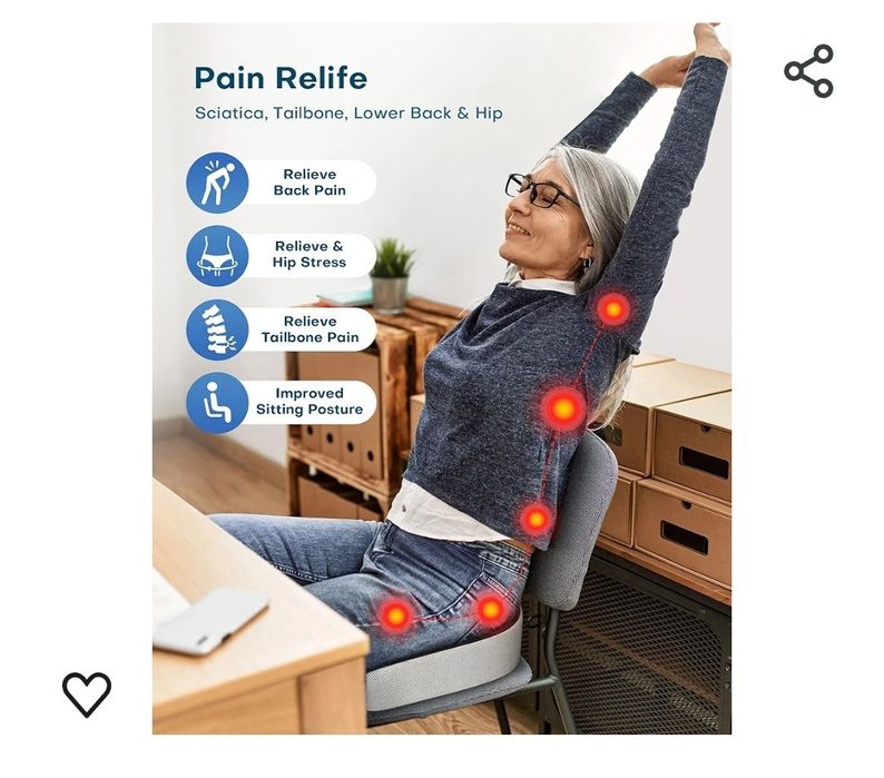 Poduszka siedziska Feagar, poduszki na krzesła z pianki memory na doln