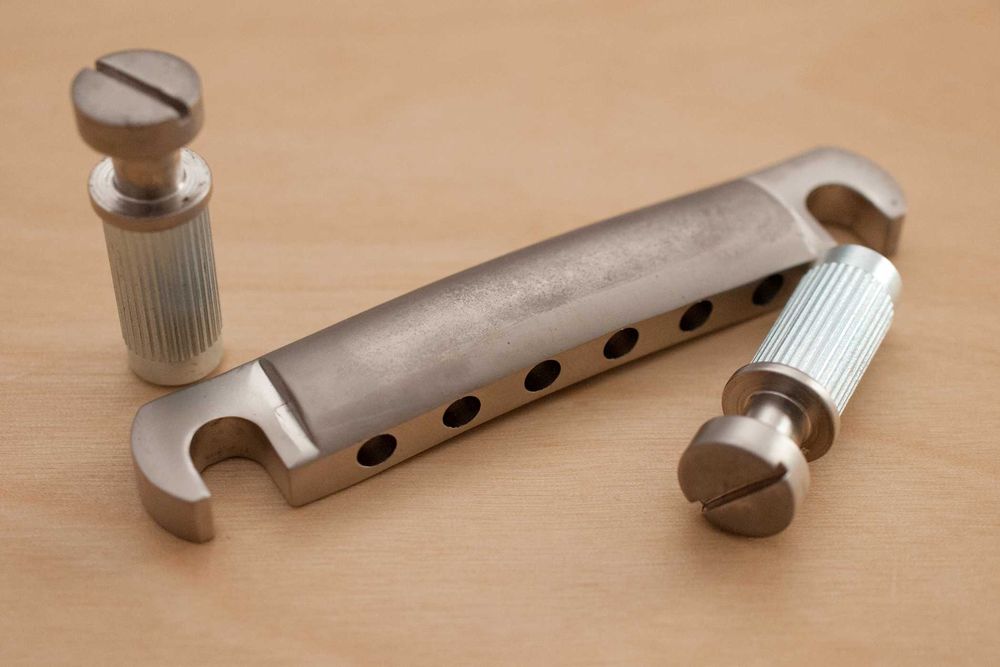 D'Angelico Satin Nickel Hardware Set (Grover 3+3 Tuners + TOM Bridge)