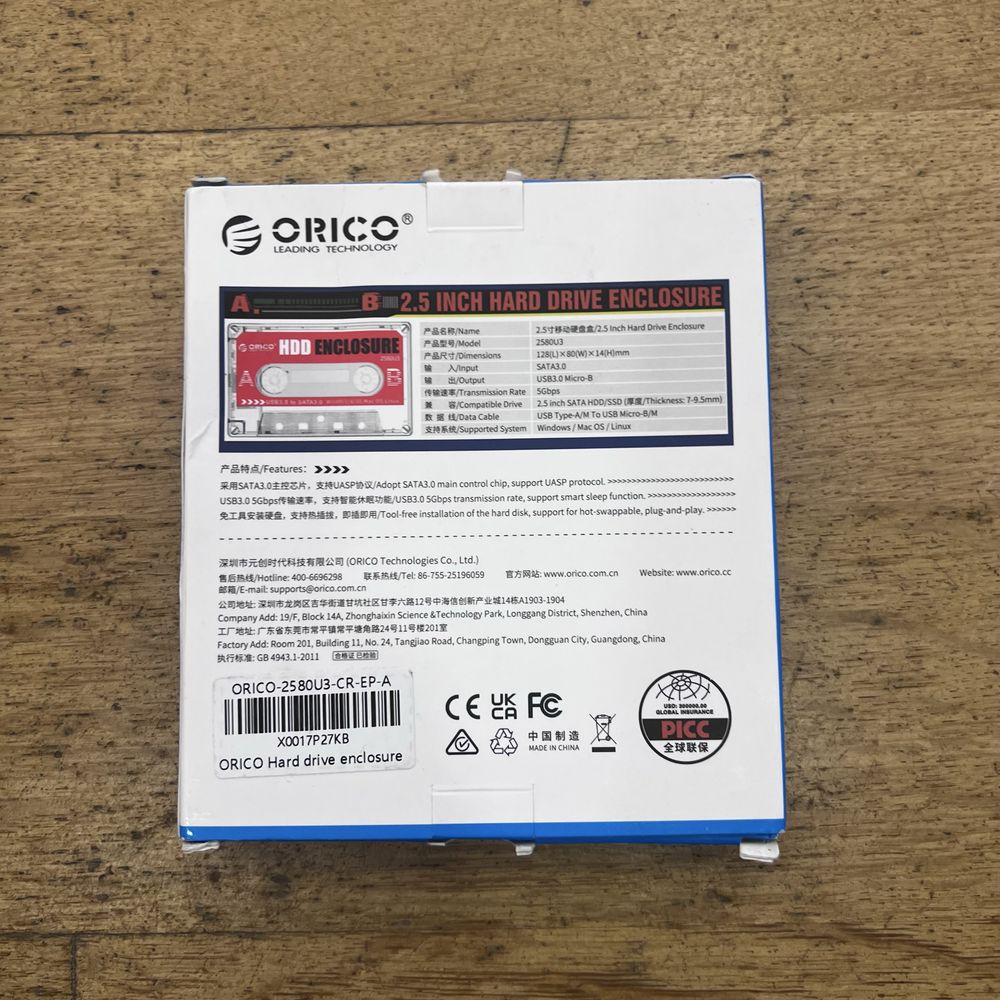Drive Externa Discos HDD Enclosure-Orico-Novo