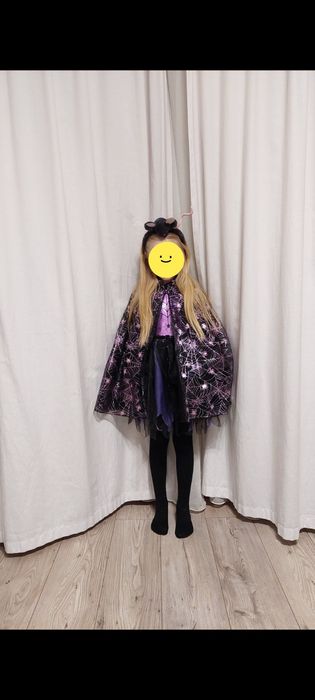 Strój kostium karnawałowy na bal przebierańców sukienka peleryna H&M