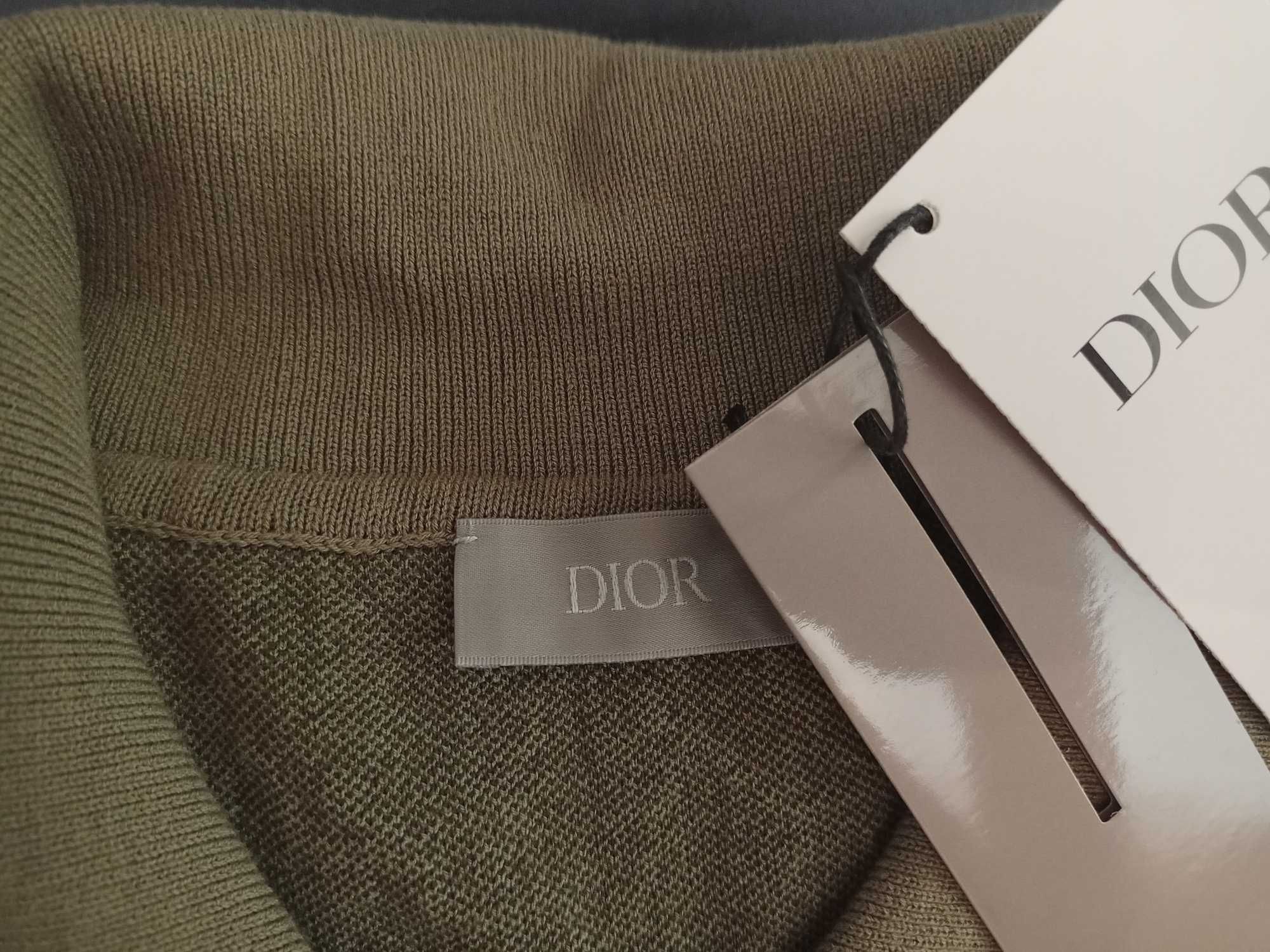 DIOR OBLIQUE - żakardowa koszulka Polo