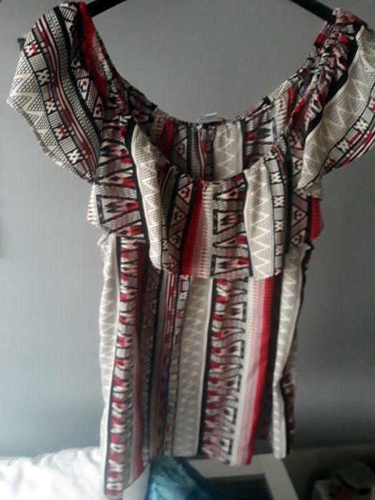 bluzka hiszpanka Tally Weijl azteckie wzory 40 - M, L