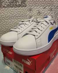 Biało-niebieskie Sneakersy PUMA - Smash V2