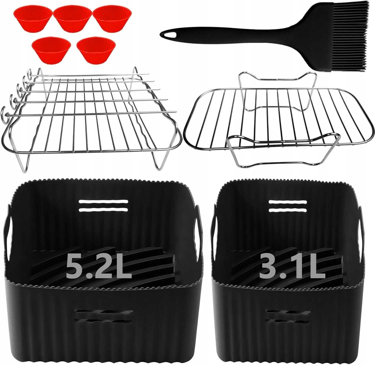 Zestaw akcesoriów do frytkownicy Tefal EY9018 Dual Easy Fry 5,2L