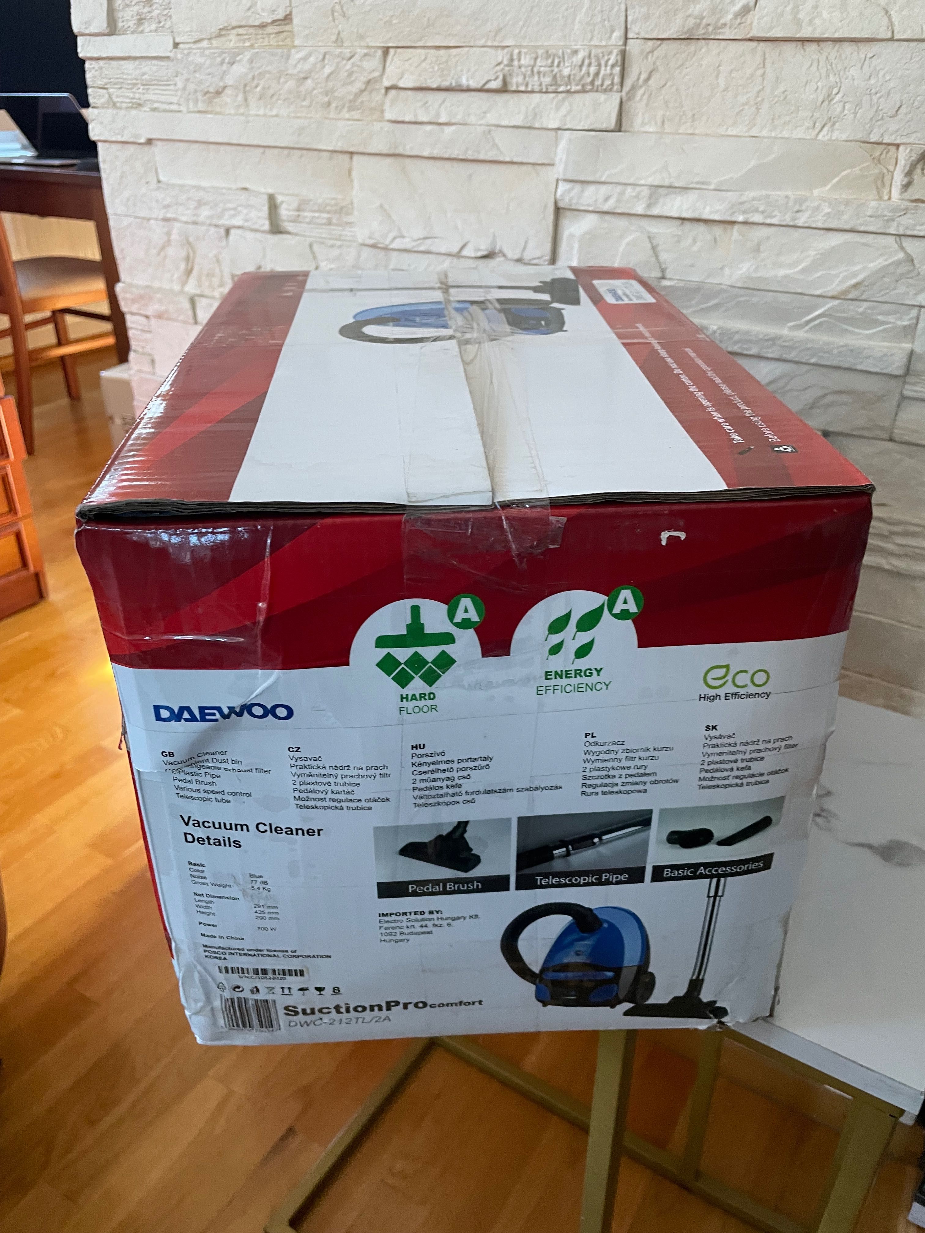 odkurzacz workowy daewoo dwc212tl/2a 700w