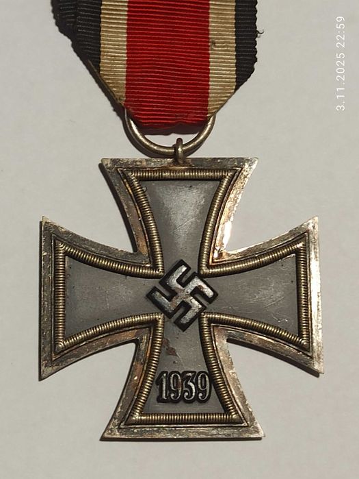 EK2 1939 Krzyż Żelazny II klasy SRAIGHT ARMS Niemcy III Rzesza