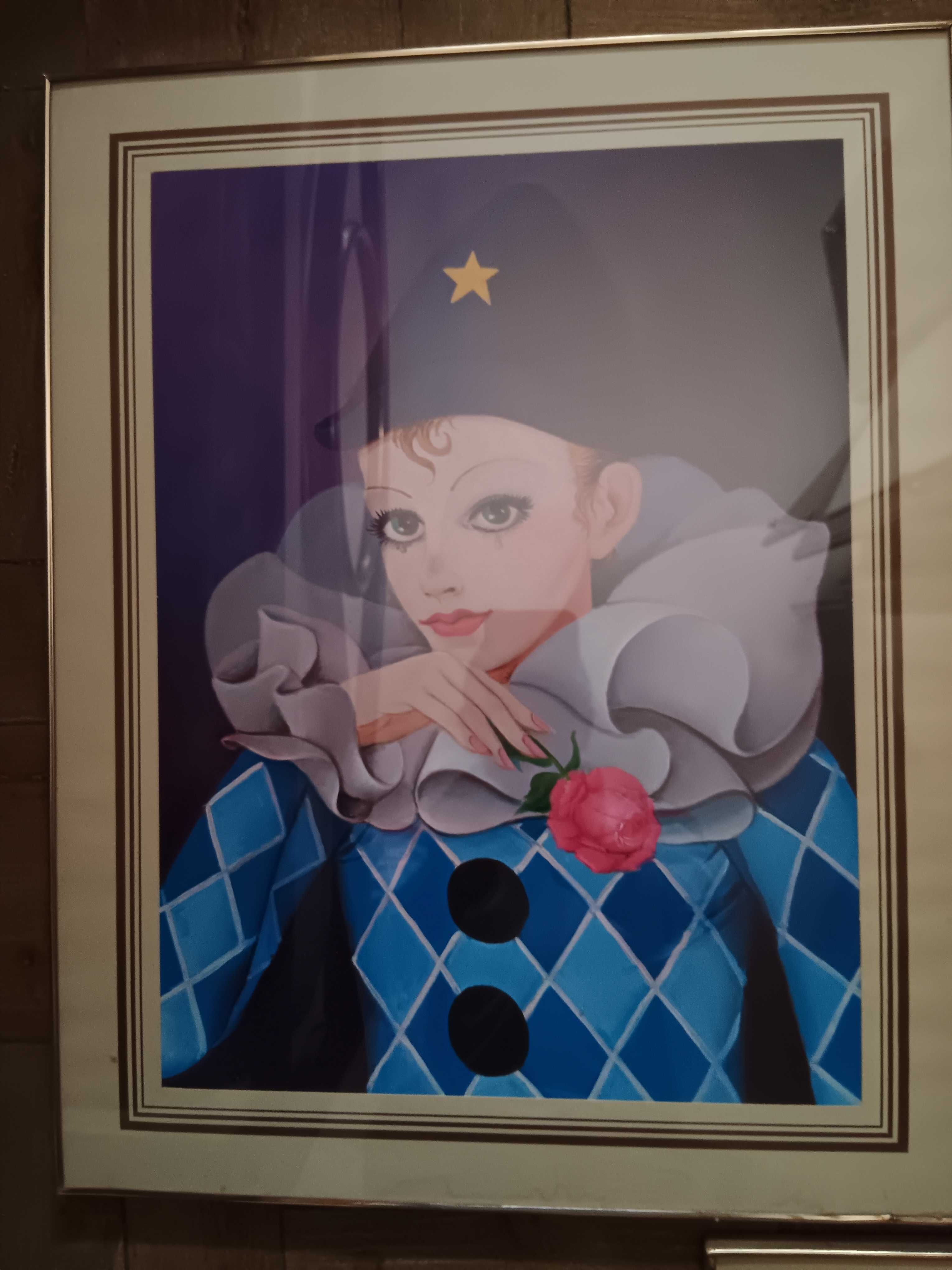 Conjunto de quadros Pierrot