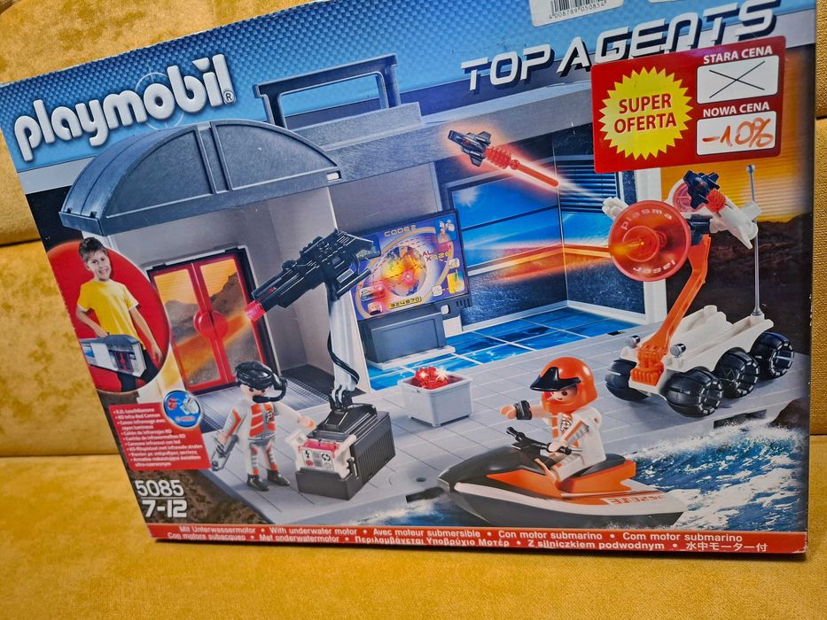 Playmobil 5085, Kwatera Top Agentów, oryginalne pudełko