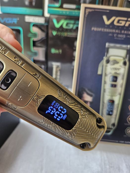 Машинка для стрижки vgr 005 професійна бездротова металева стрижка