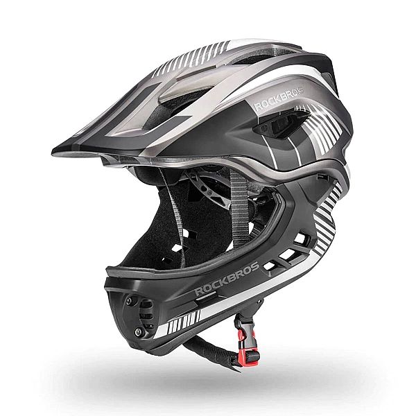 Kask rowerowy Rockbros TT-32SBTG-S dziecięcy z odpinaną szczęką rozmia