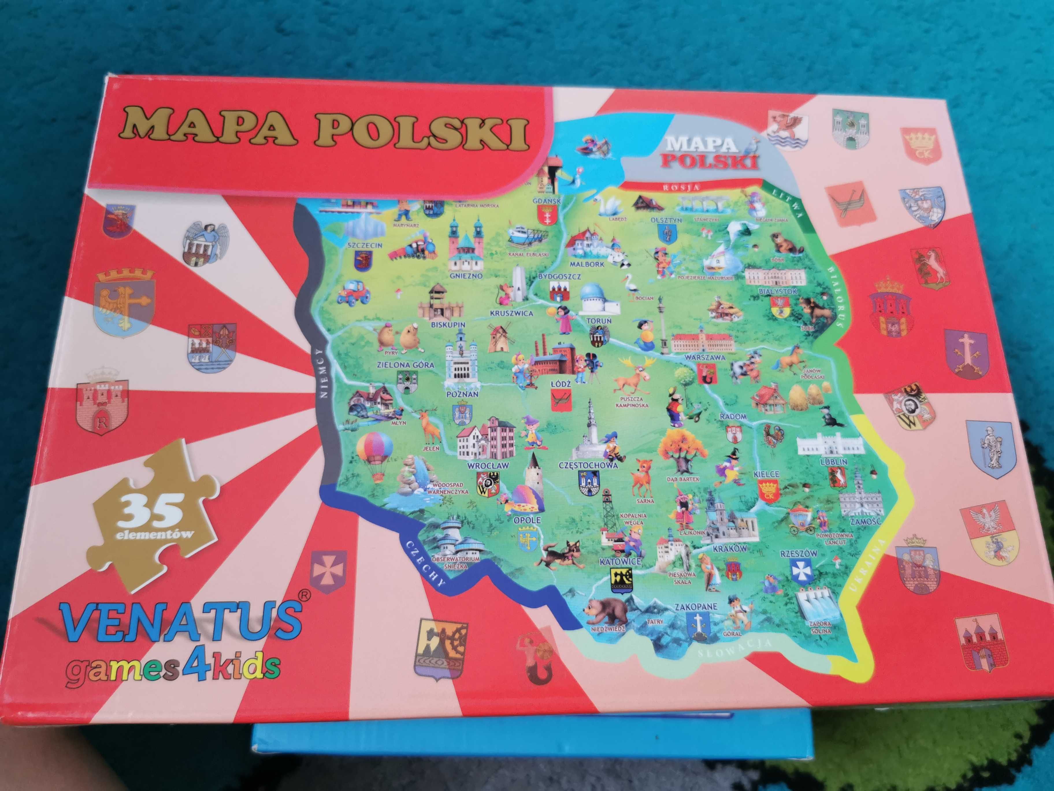 Puzzle mapa Polski