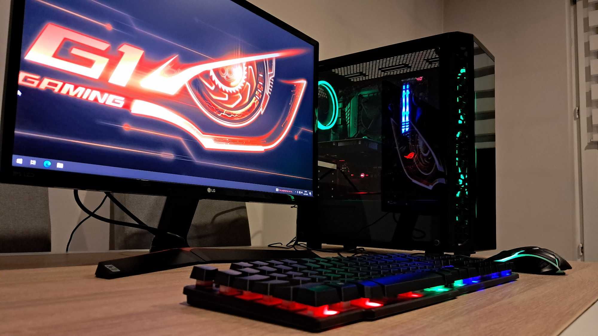 Zestaw Do Gier i5 4x3.3GHz/GTX1050-4GB/Ram-24GB/SSD+1TB/LG 24' LED IPS