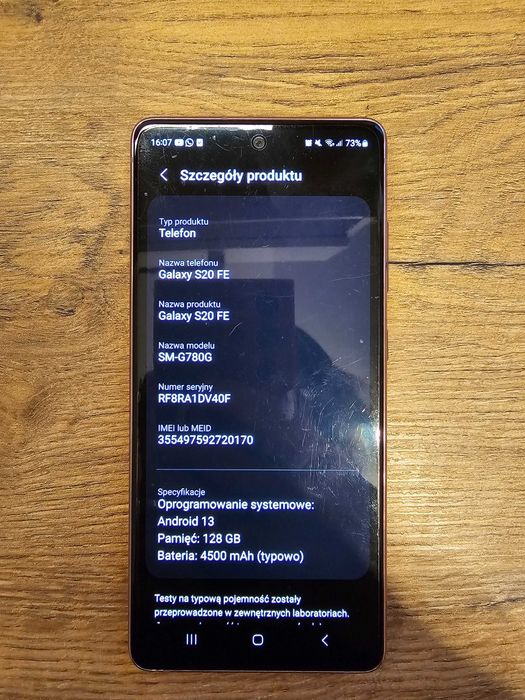 Samsung Galaxy S20FE 128GB