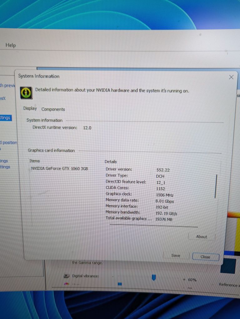 Nvidia gtx 1060 3gb