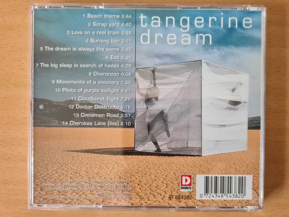 CD audio com o álbum musical "Tangerine Dream" de 1999