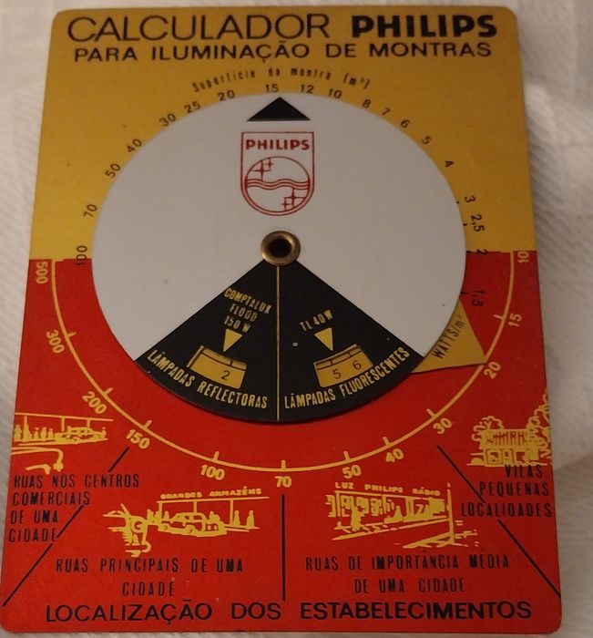 Calculador Philips para iluminação de montras Philips