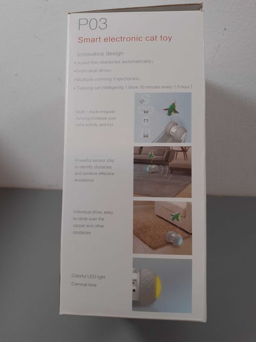 P03 automatyczna jeżdżąca zabawka elektryczna Smart dla kota