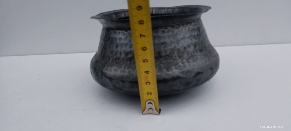 Miska miedziana wiekowa