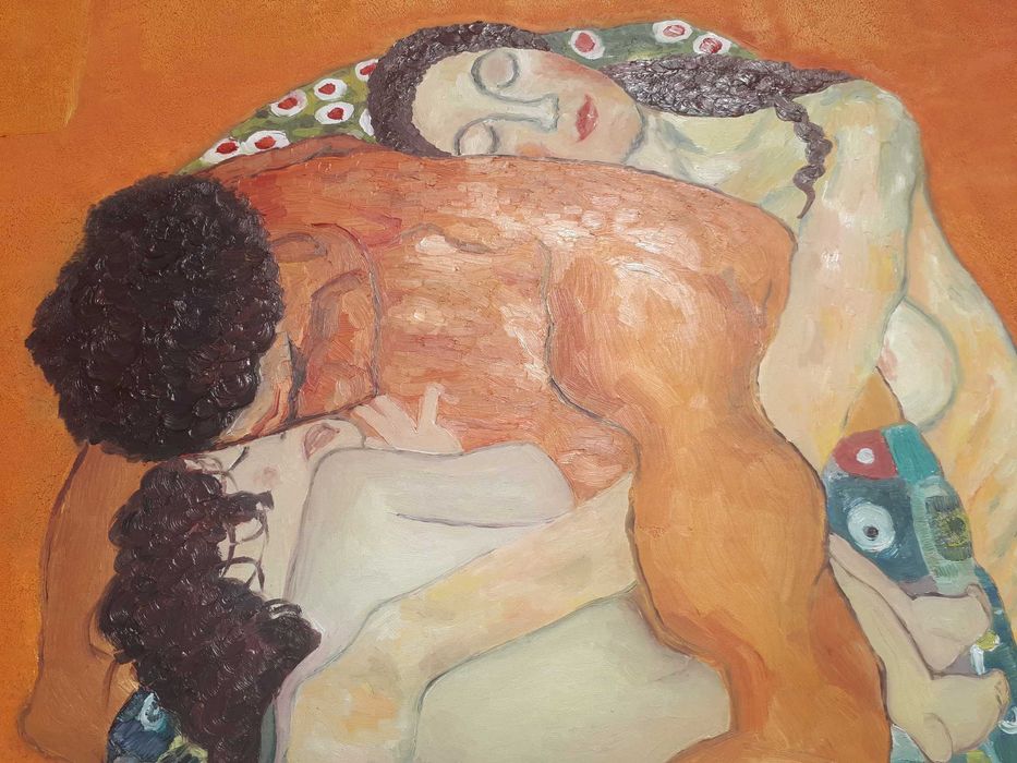Obraz olejny na płótnie Gustav Klimt "Rodzina"