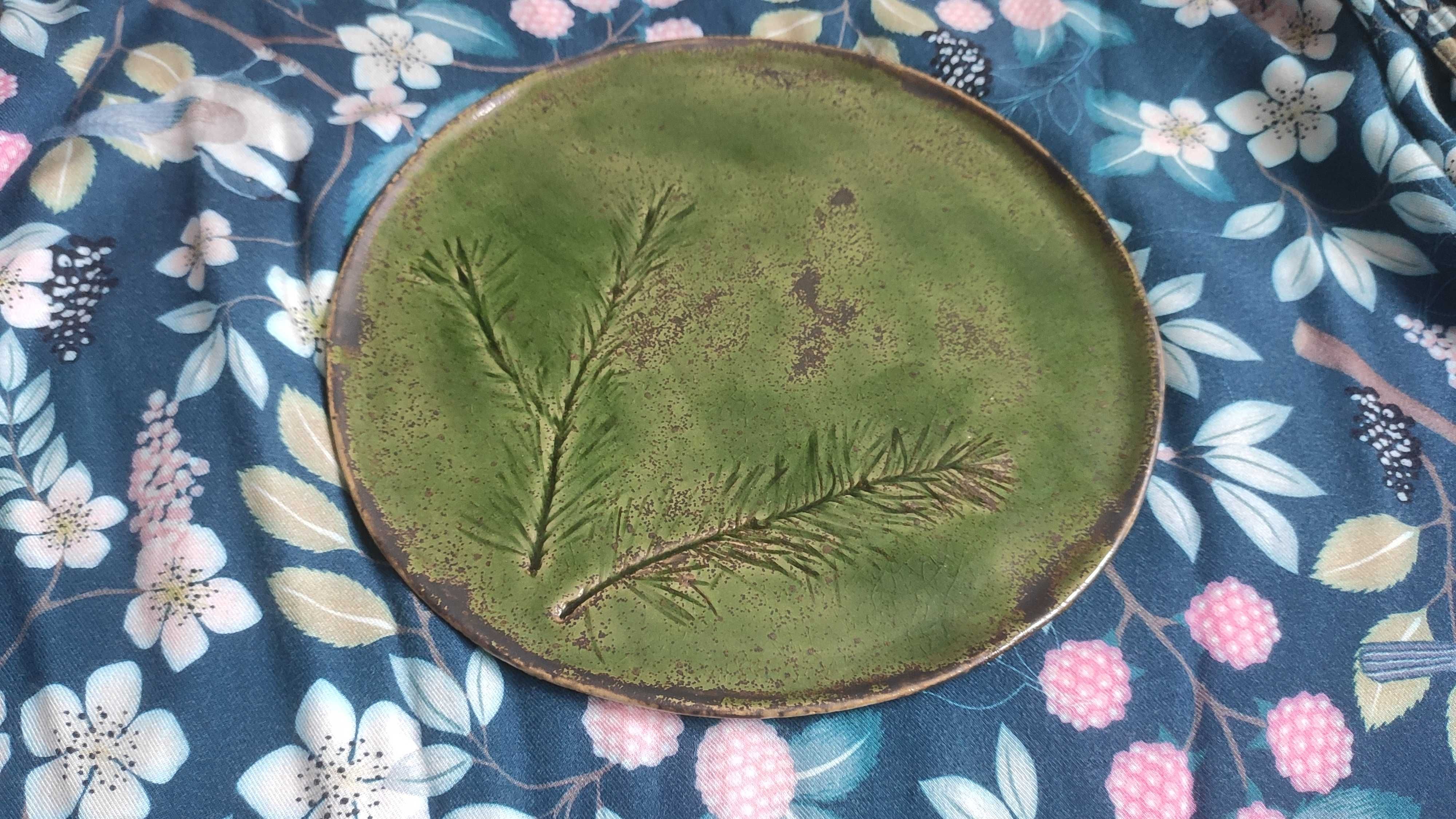 Nowa Handmade gliniany talerz/patera