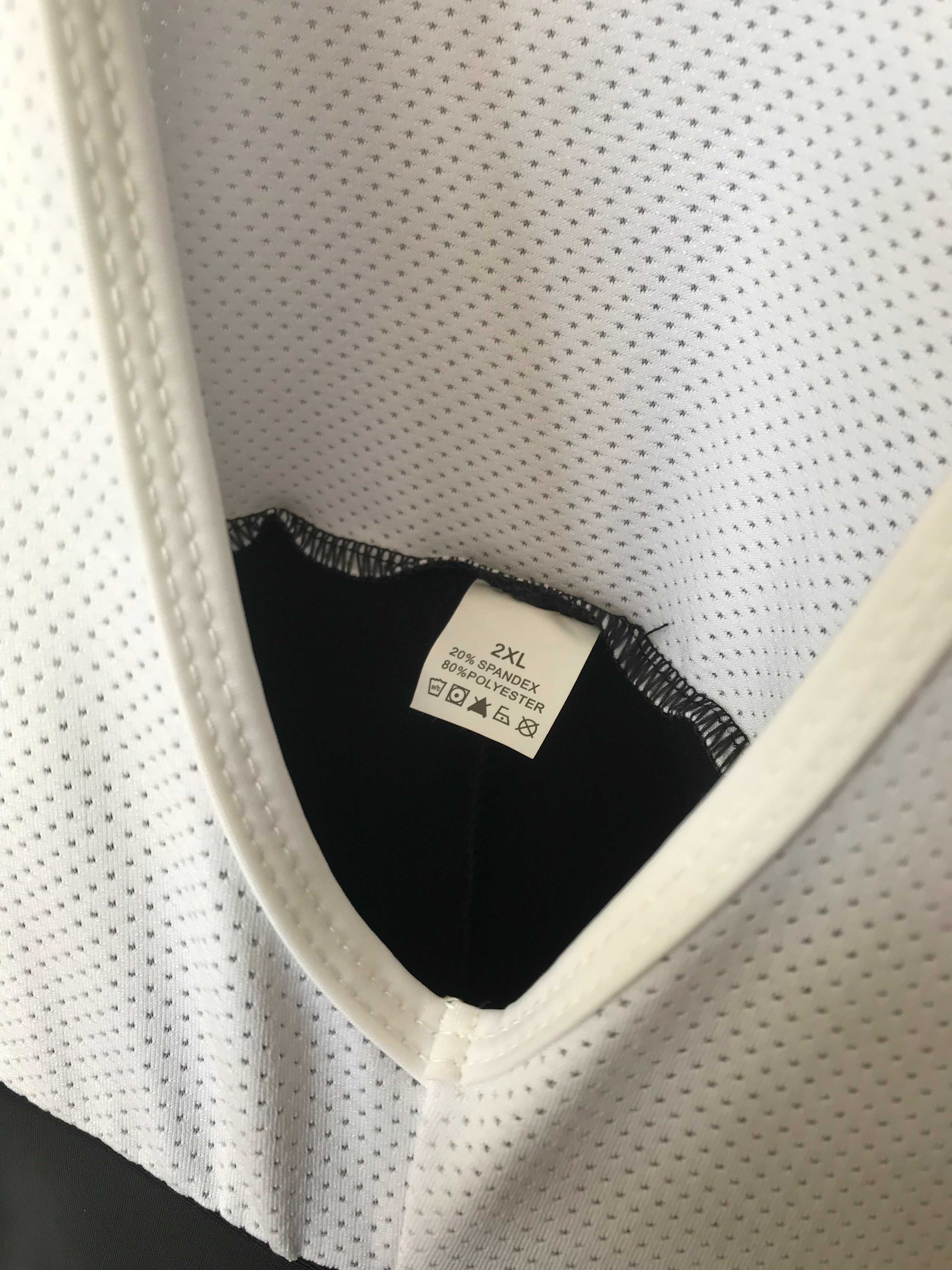 Komplet: Spodnie kolarskie długie z szelkami + bluza z logo TREK r.XXL