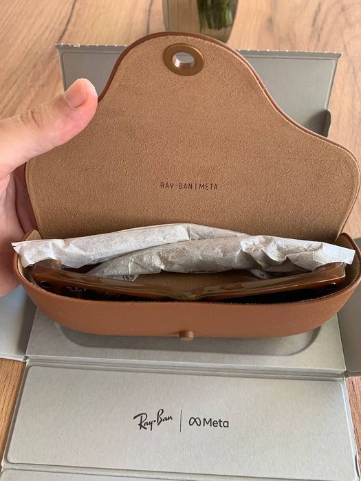 Смарт-окуляри Ray-Ban Meta Wayfarer SHINY CARAMEL POLAR BROWN