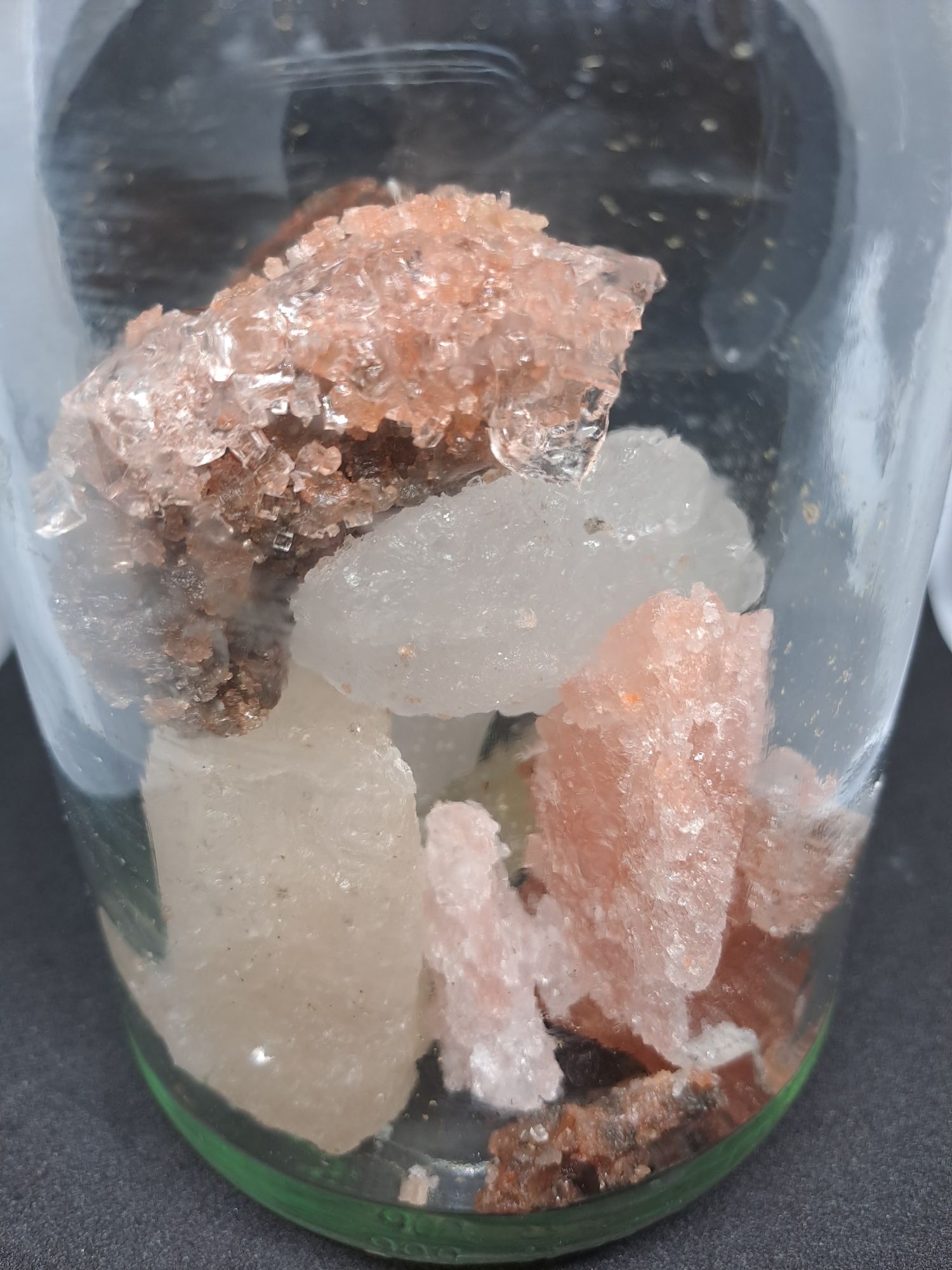 Zestaw minerałów solnych z Inowrocławia i Kłodawy.