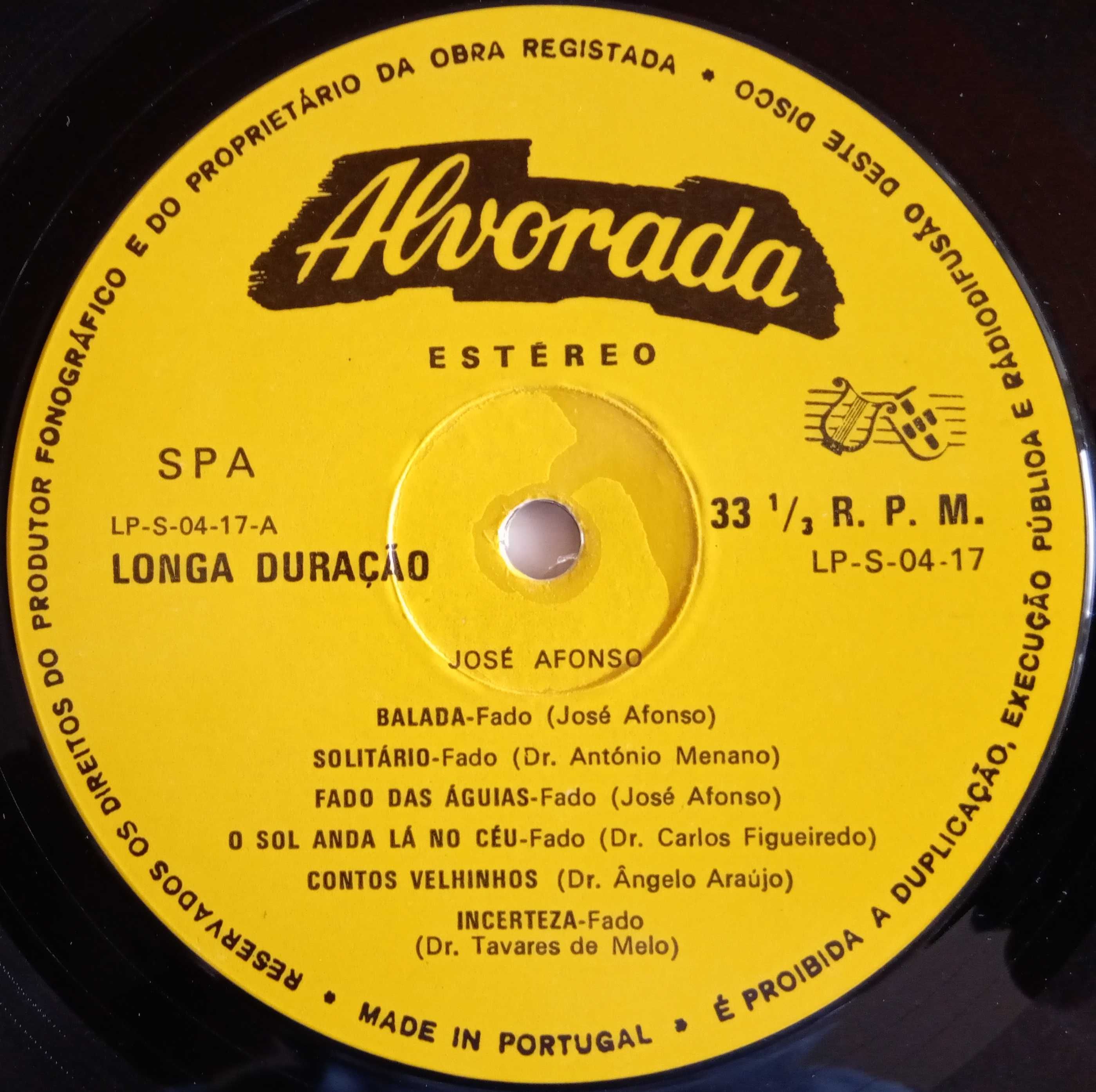 José Afonso / Luis Góis	- - - - -		Coimbra	- - - - -	LP
