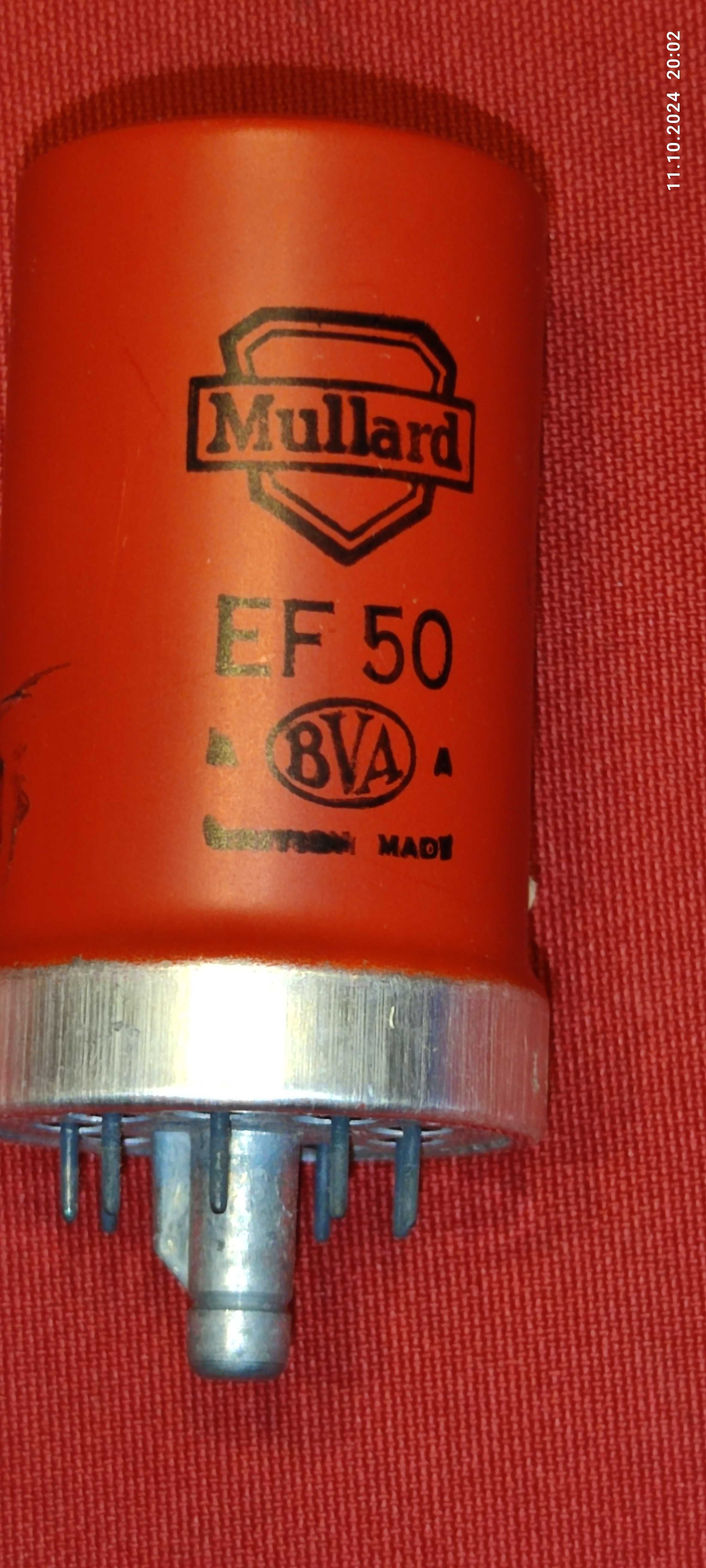 Lampa elektronowa radiowa EF 50 Mullard