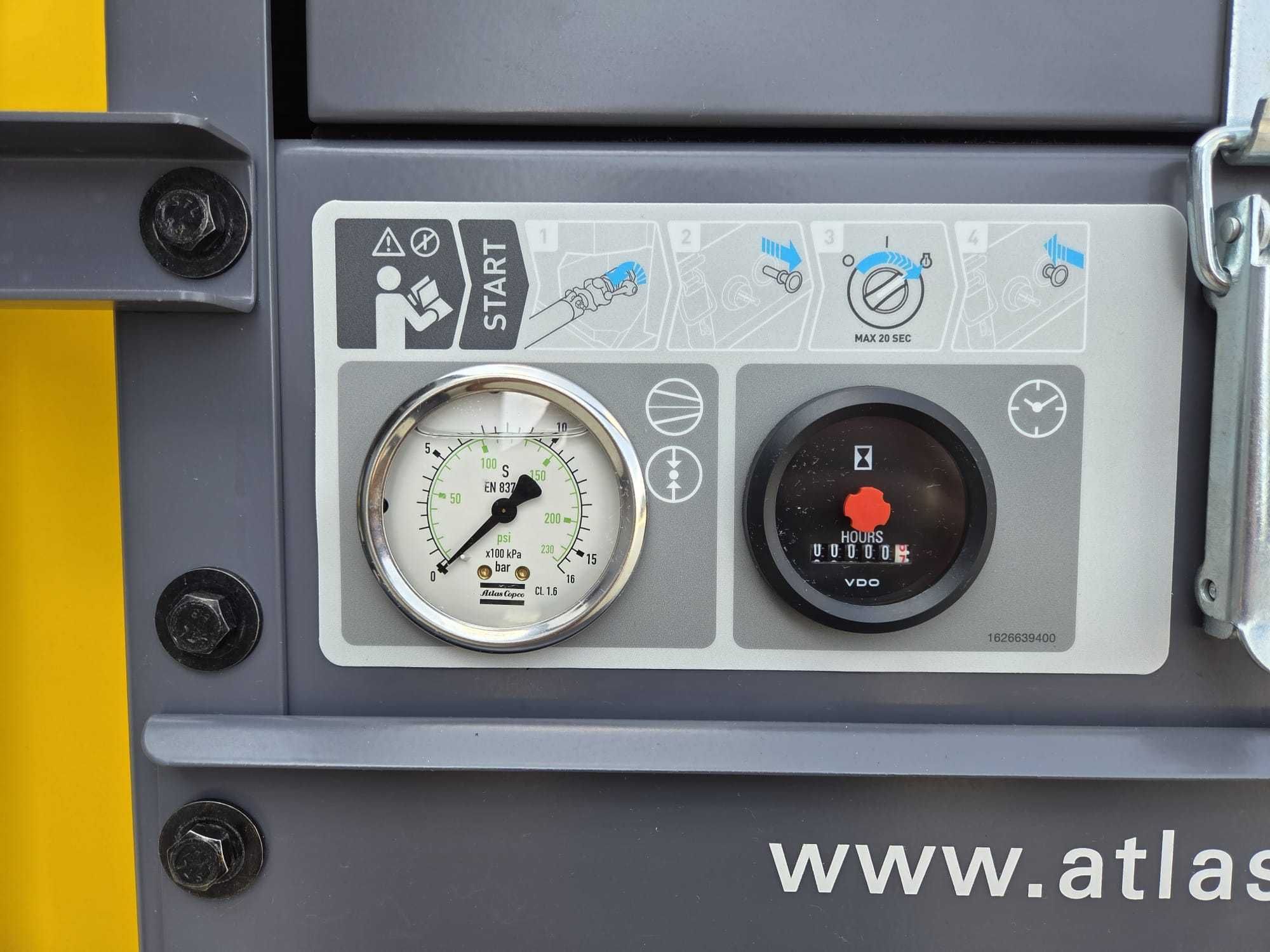 Przenośny kompresor śrubowy – ATLAS COPCO XAS27 – NOWY