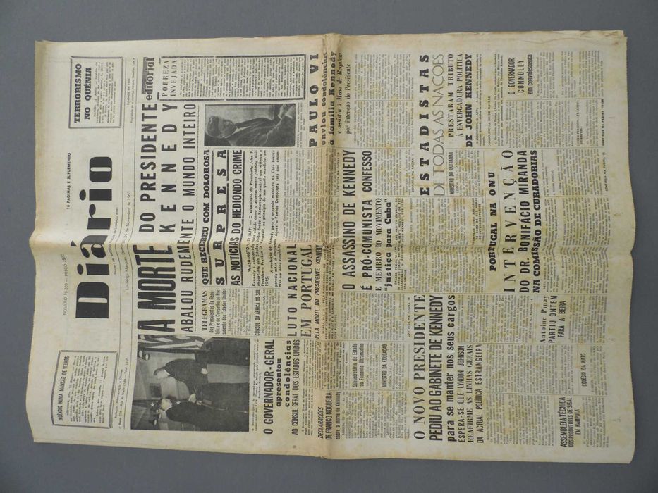 Jornal Diário - Assassinato de JFK