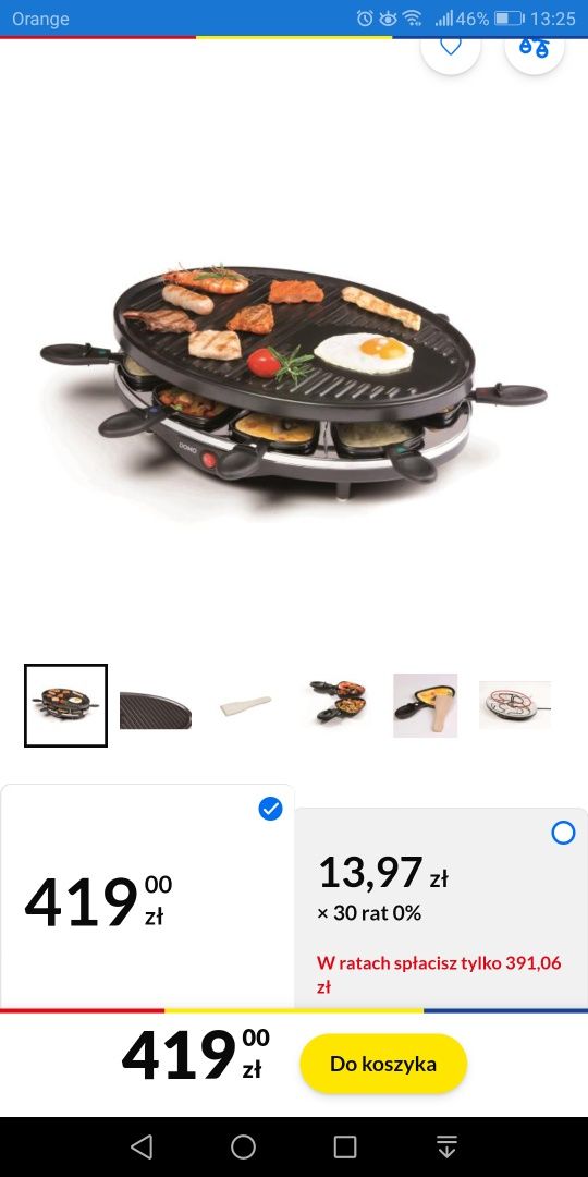 Raclette, grill elektryczny