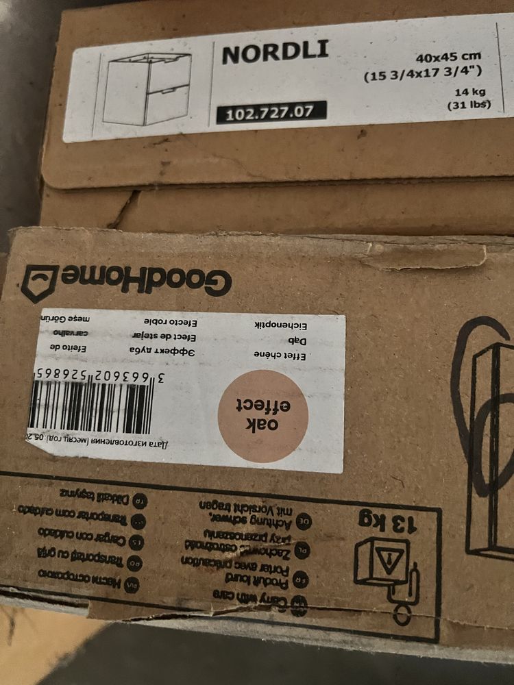 Ikea Nordli zestaw 7 kartonow
