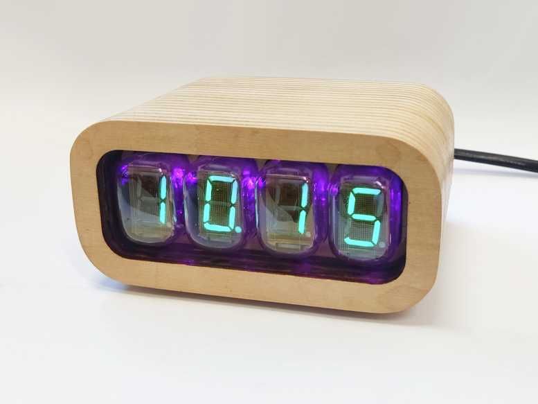 Ламповые часы с Wi-Fi на люминесцентных индикаторах ИВ-22. Nixie clock