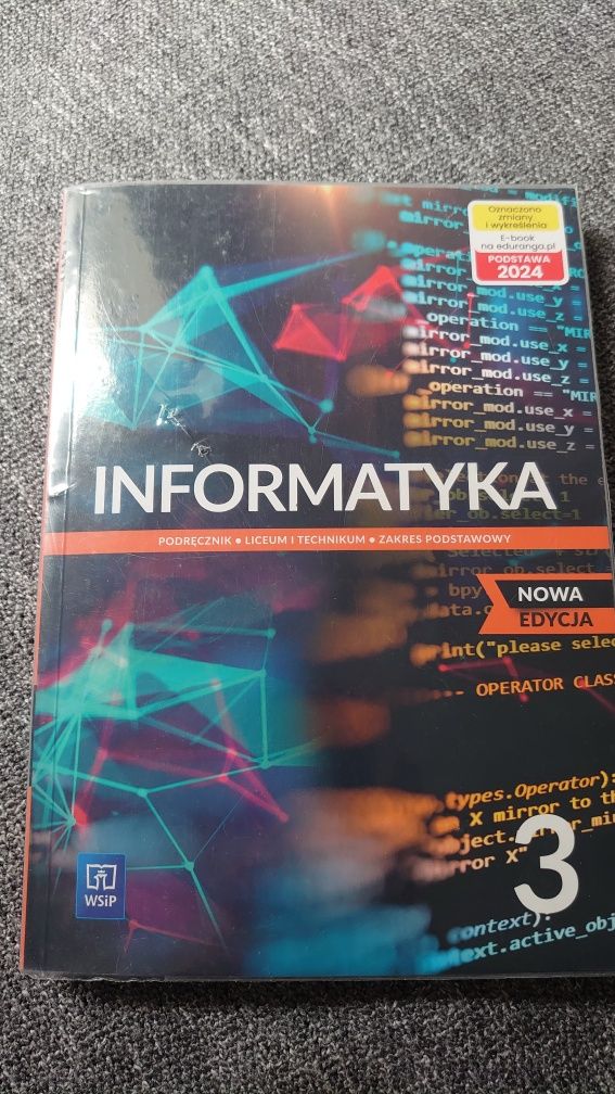 Informatyka kl. 3 LO i technikum, WSiP, zakres podstawowy