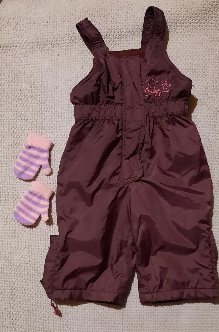 Spodnie ocieplane dla dziewczynki roz. 74-80