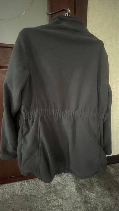 Чоловіча флісова куртка, фліска, зіпка, кофта тепла сірого кольору.