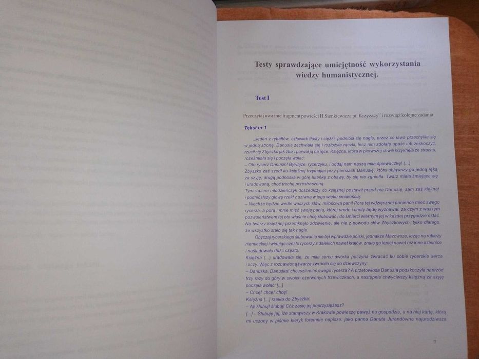 Arkusze egzaminacyjne Testy Gimnazjalne Język Polski Wierucka (czyste)