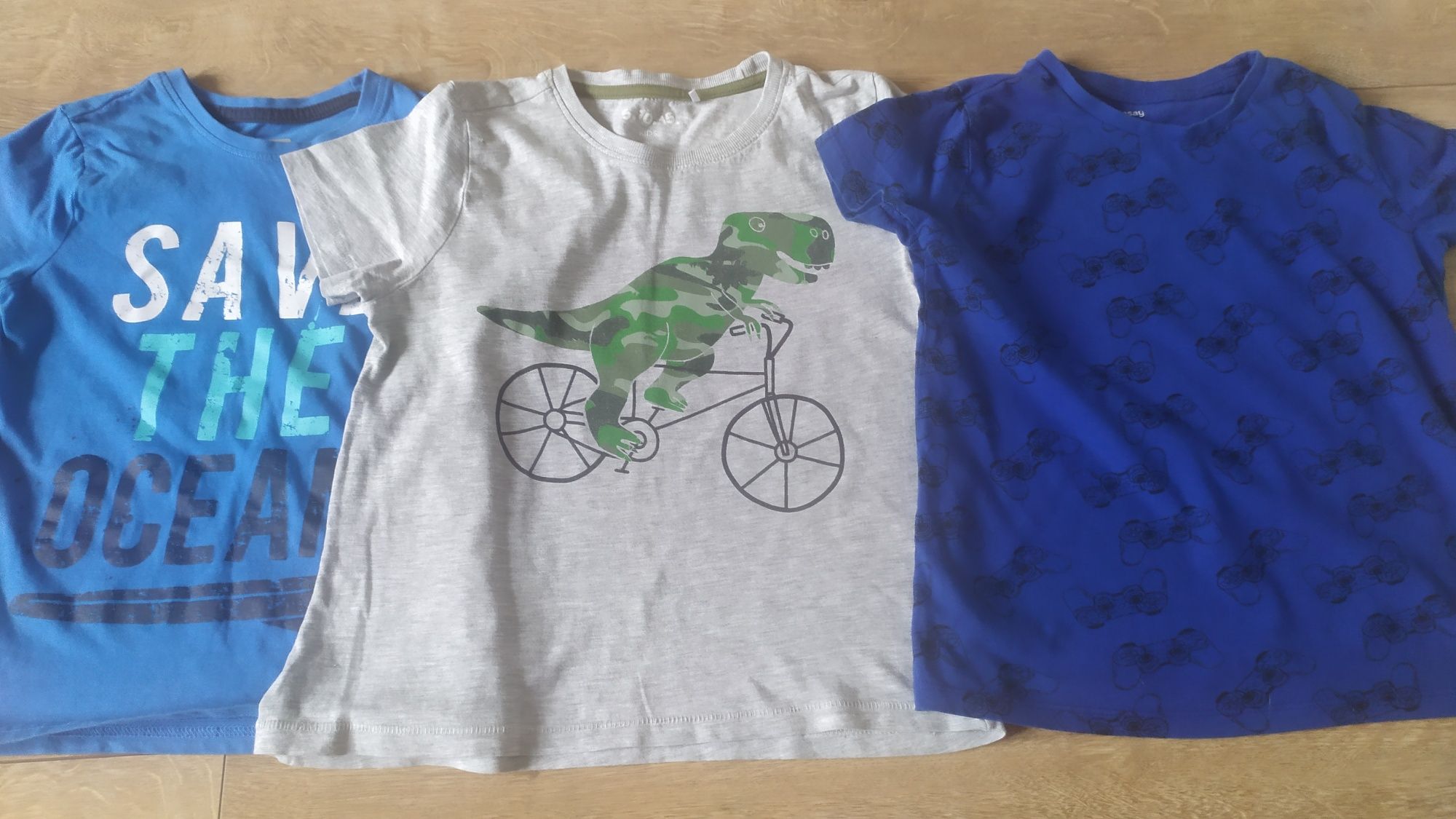 Bluzki z krótkim rękawem T-shirt 3 pack r 116/122