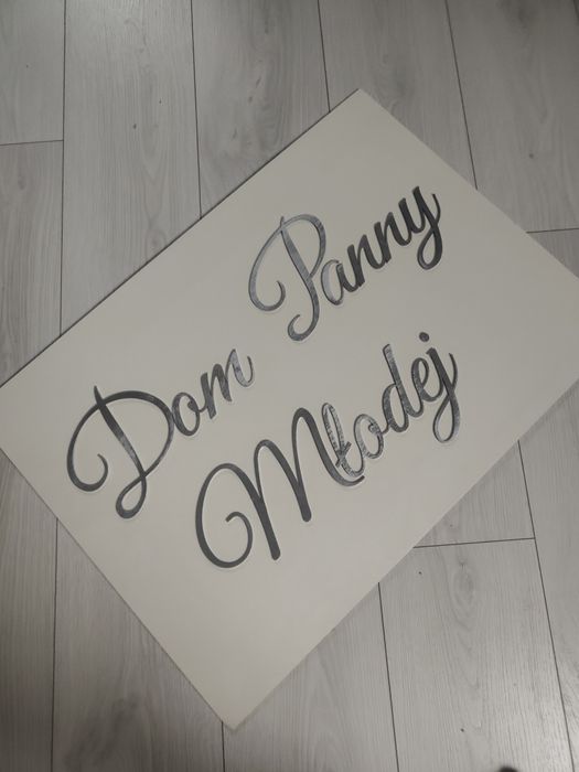 Tablica powitalna dom panny młodej