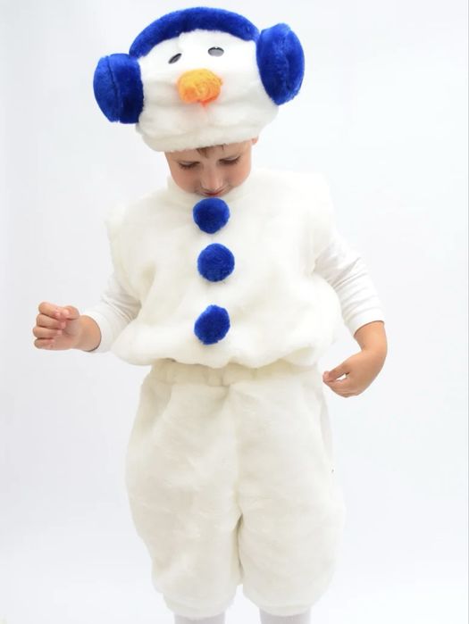 Карнавальний костюм їжак вовк ведмедик пінгвін сніговик гном